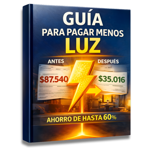 MANUAL PARA AHORRAR HASTA 60% EN TU FACTURA DE LUZ